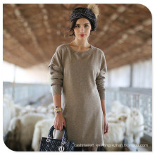 Suéter 100% de la cachemira del estilo largo 2017 de las nuevas mujeres del diseño